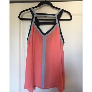 BCBG color block tank